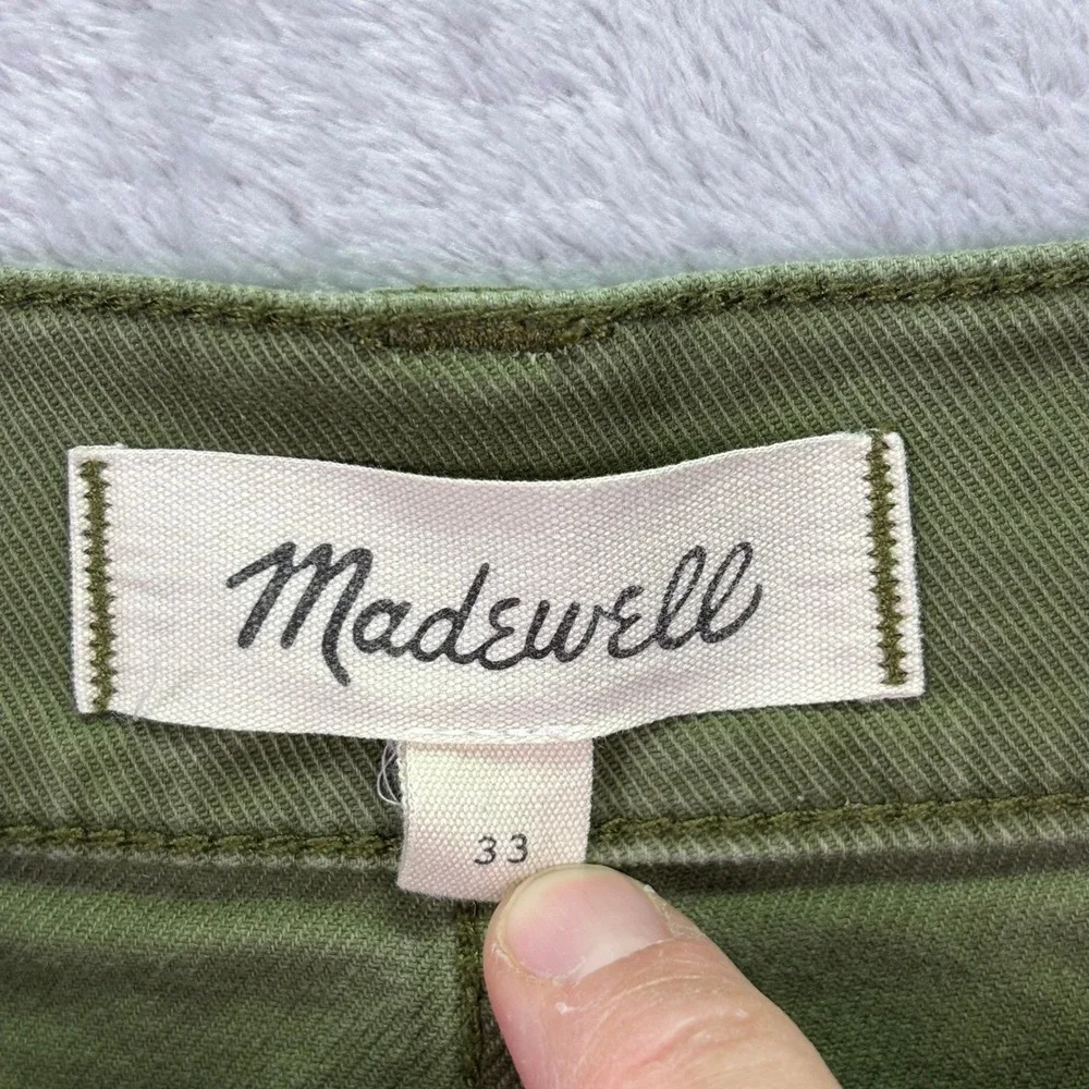 Madewell Women Shorts‎ Sz 33 Olive Green High Rise Utility Camp MC911